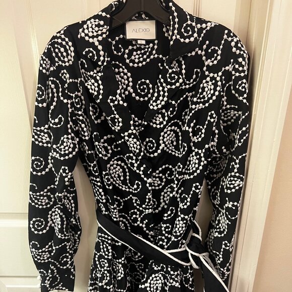 Alexis Paisley Wrap Mini Dress - Picture 1 of 5